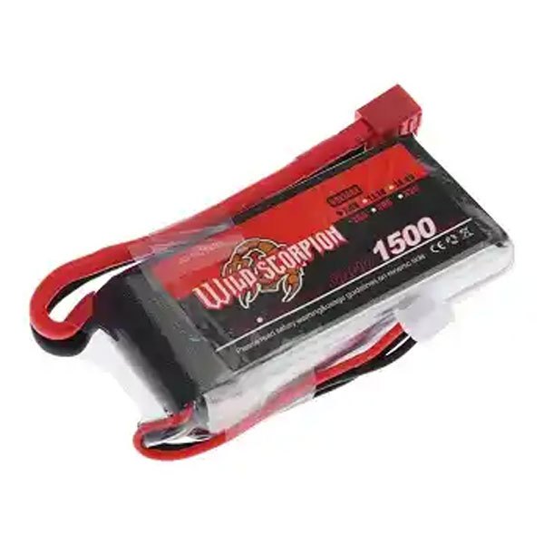 Wild Scorpion 1500 mAh - 30C - 2S Lipo Battery (WS15002S)