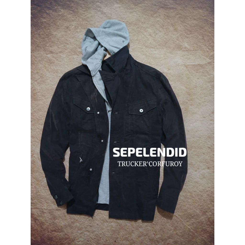 Jaket trucker corduroy keren SPLENDID bekas pakai