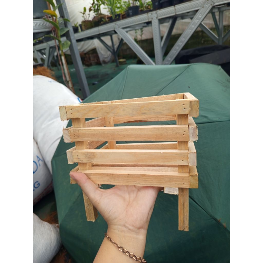 pot anggrek promo  aesthetic /pot kayu/pot aesthetic