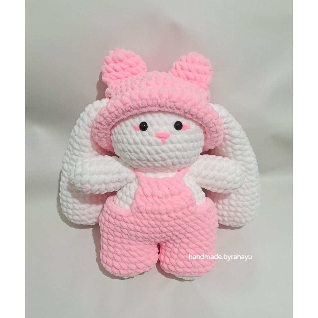 Boneka rajut Bunny plushie Crochet 33 cm / rajut bunny doll