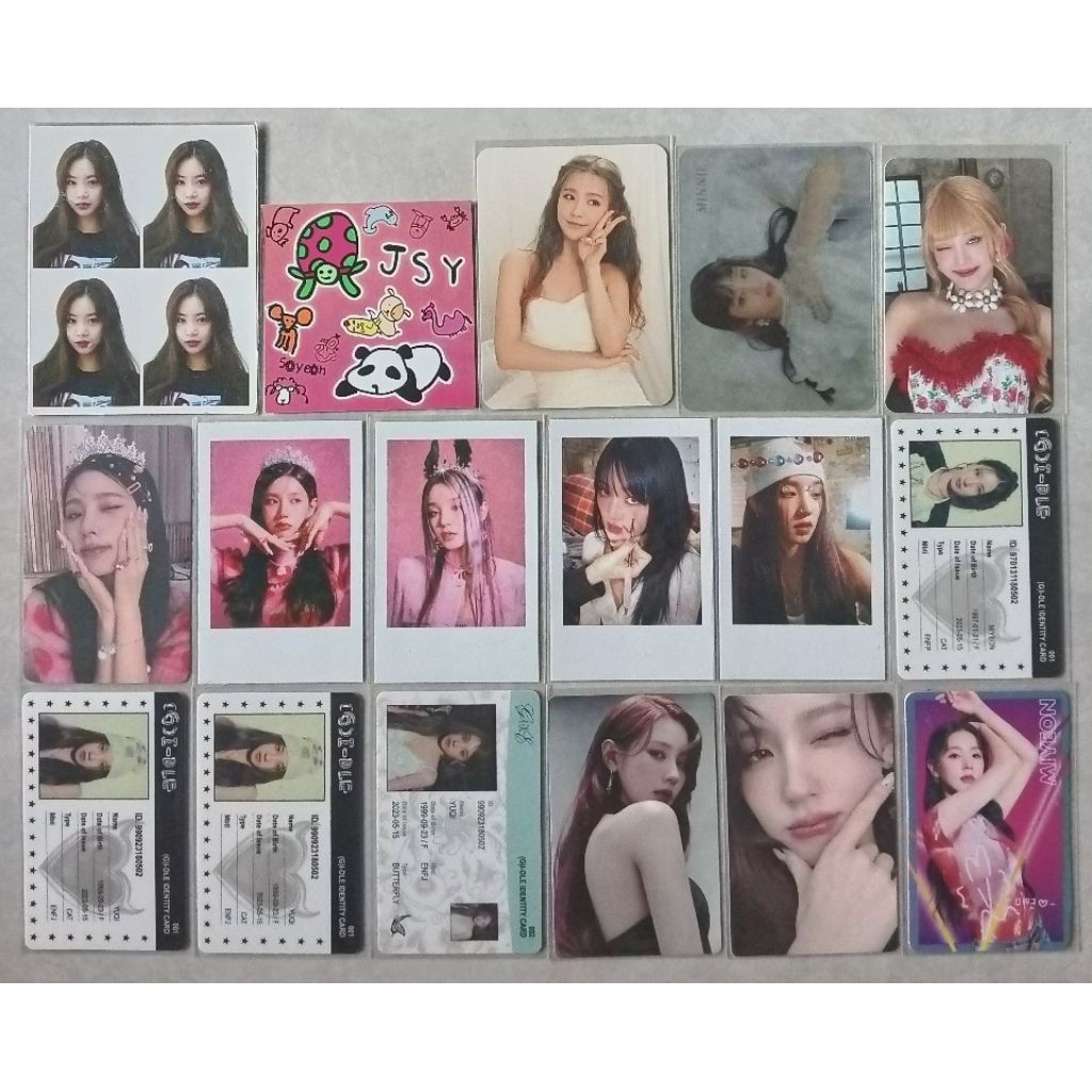 Photocard I-DLE Miyeon Minnie Soojin Soyeon Yuqi Shuhua