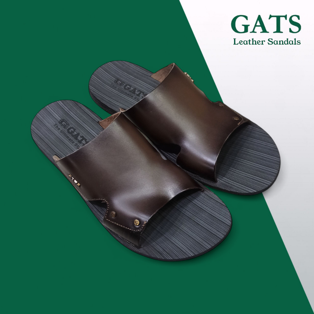 Gats SR-003 Sandal Slop Pria Kulit Asli - Leather Sandals