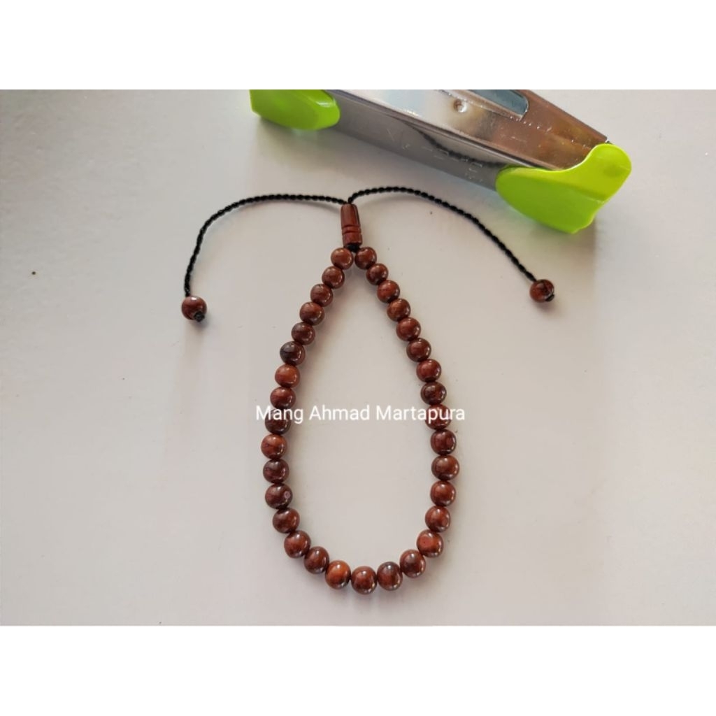 Grosir Ecer Gelang Tasbih 33 Kesehatan kokka Premium Kaukah isi 33 butir bulat merica Cokelat Asli K