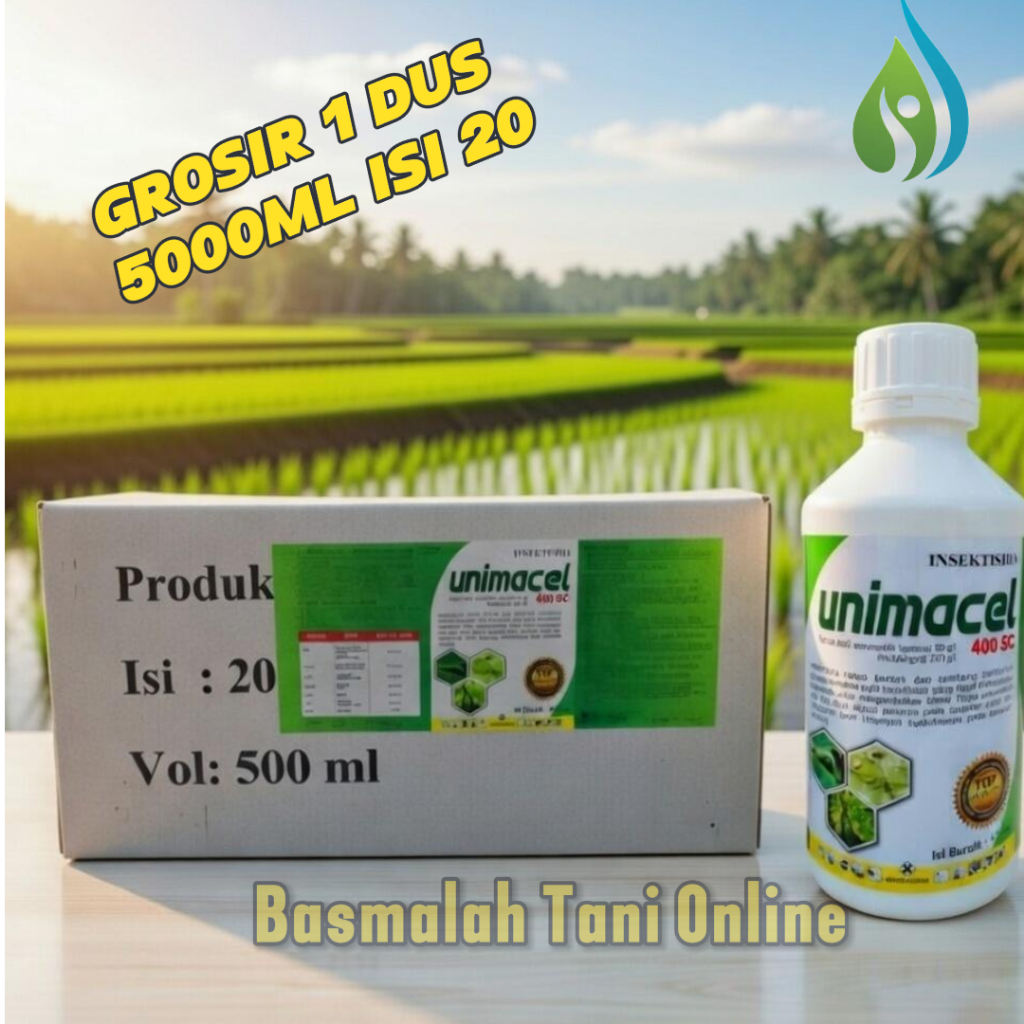INSEKTISIDA UNIMACEL 1DUS UKURAN 500ML ISI 20/OBAT HAMA TANAMAN AMPUH/EMAMEKTIN/IMIDAKLOPRID