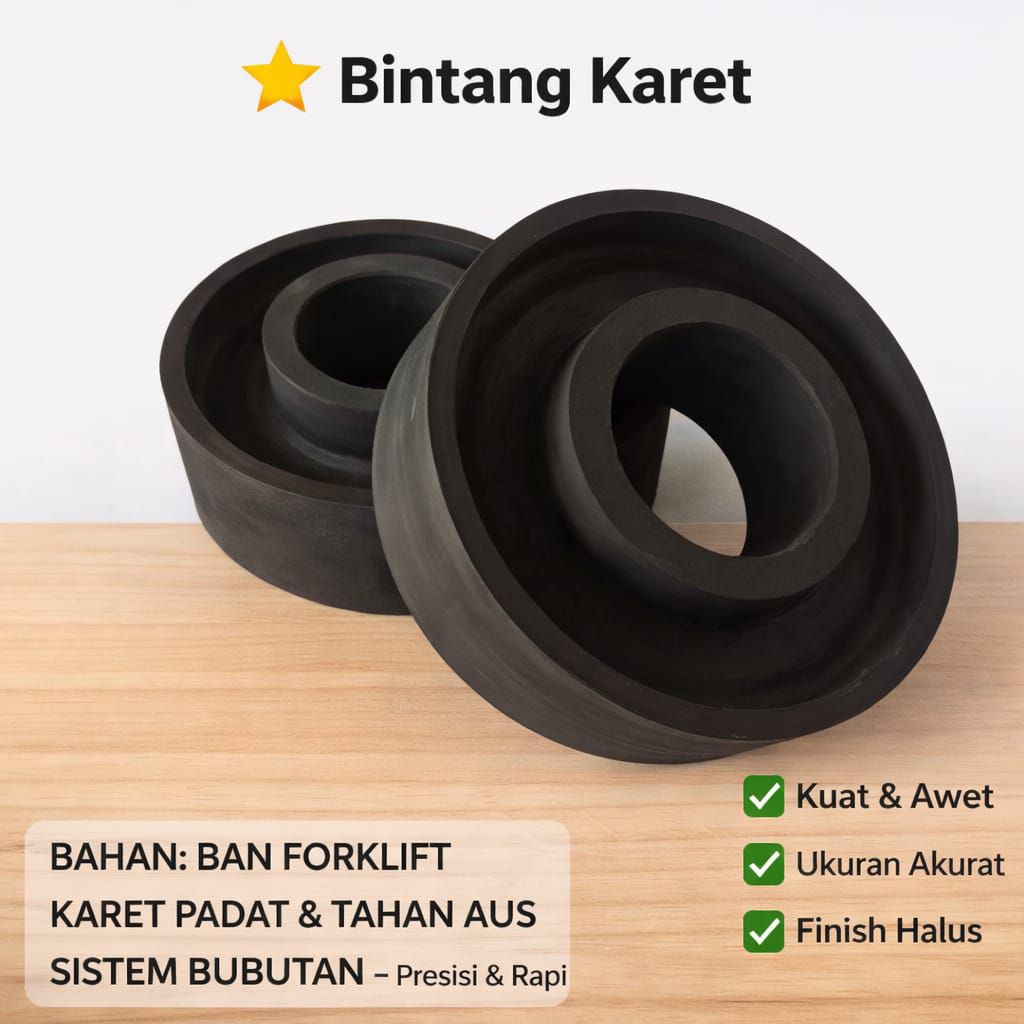 Karet Spacer tatakan Peninggi Per Keong Belakang Atas Innova Fortuner 1 Set ( 2 Pcs)