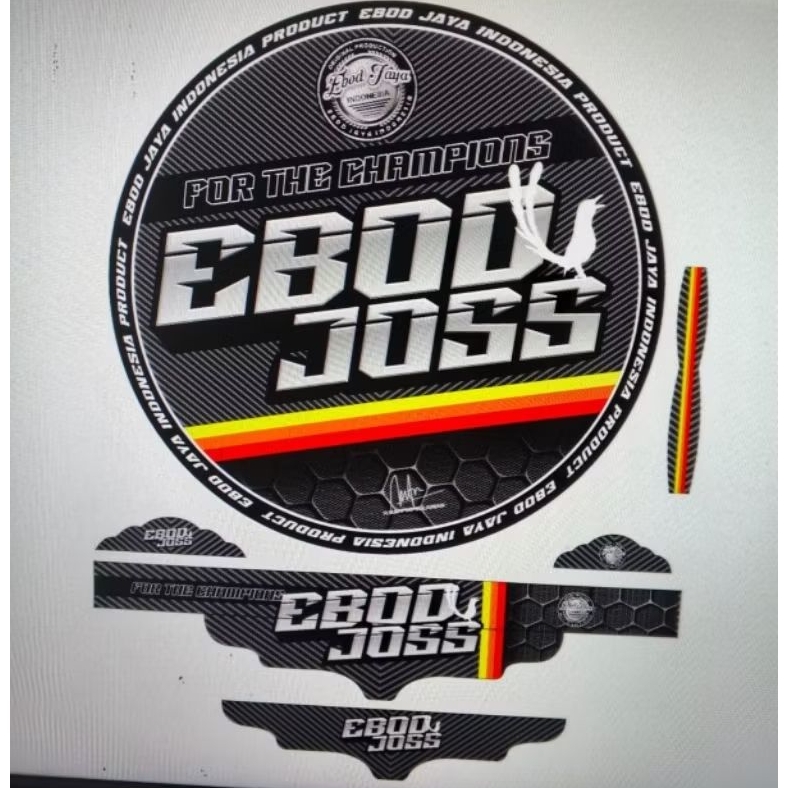 Sticker decal sangkar burung murai Ebod jaya no2 motip carbon Ebod joss