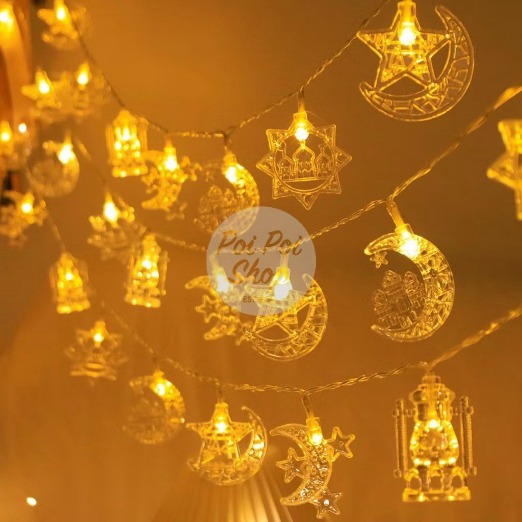 Lampu Hias Idul Fitri / Lampu Hias Idul Adha / Lampu Hias Tumbler Lebaran / Hiasan Lampu Lebaran Dan