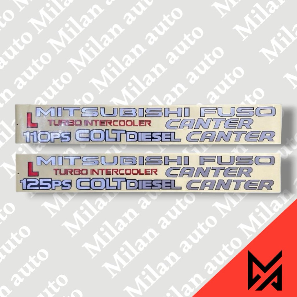 Stiker mitsubishi fuso coltdiesel canter/mitsubishi canter 125PS/stiker 110PS canter/mitsubishi cant