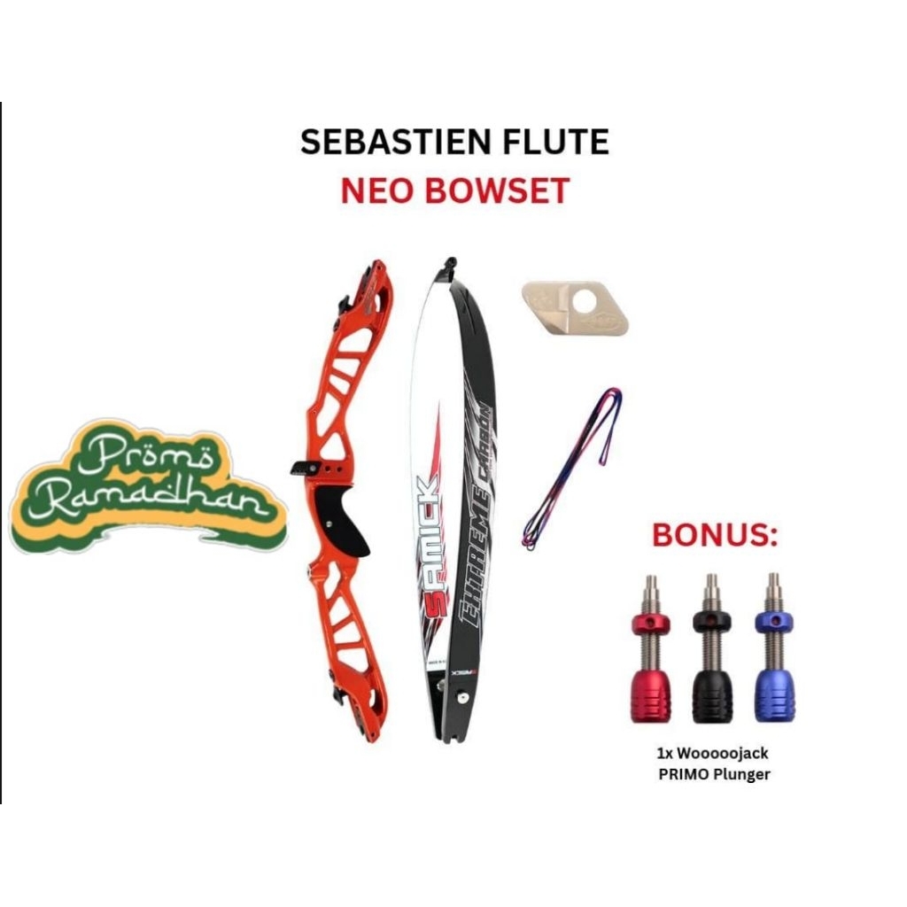Bow set Sebastien flute ILF (riser neo, limbs samick extreme carbon)