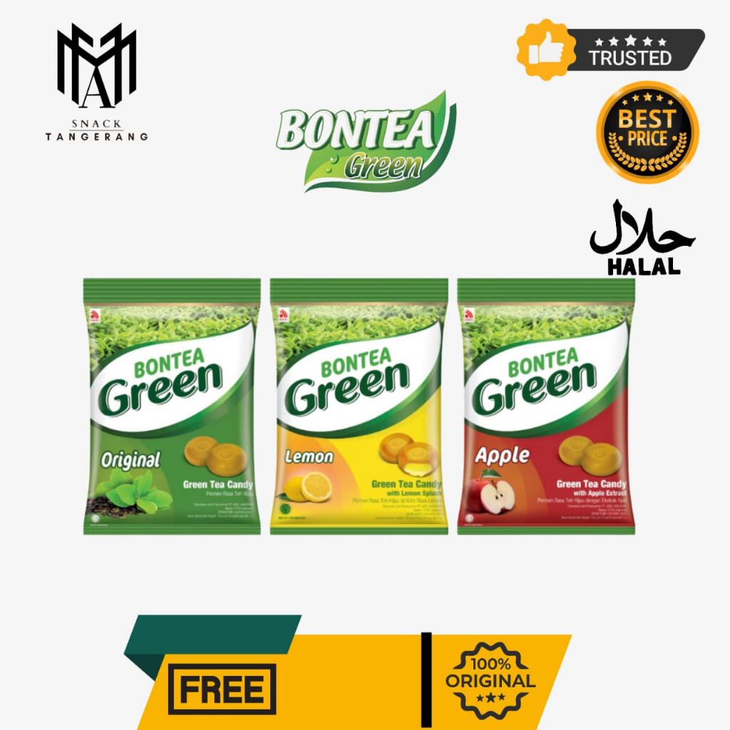 Permen Bontea Green Original Lemon Apple 135 Gr - 1 Pack