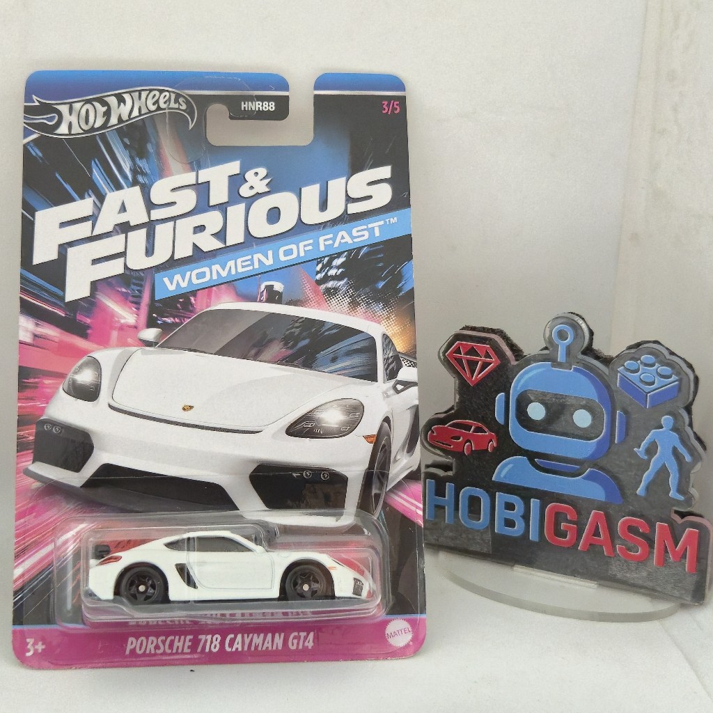 Hotwheels Porsche 718 Cayman GT4 | White Color | Fast & Furious | Women of Fast | Silver Series | Ra