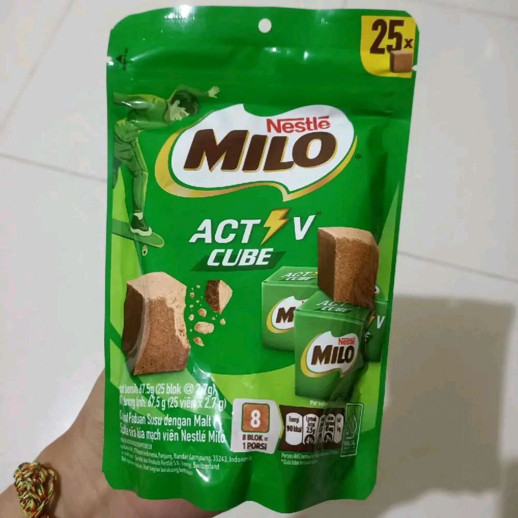 Permen Milo Activ Cube / Candy Cube / Cokelat Milo / Milo Malaysia / Milo Chocolate / Permen Susu Co