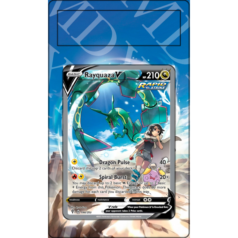 Rayquaza V #194 Pokemon Evolving Skies (Extended Art)
