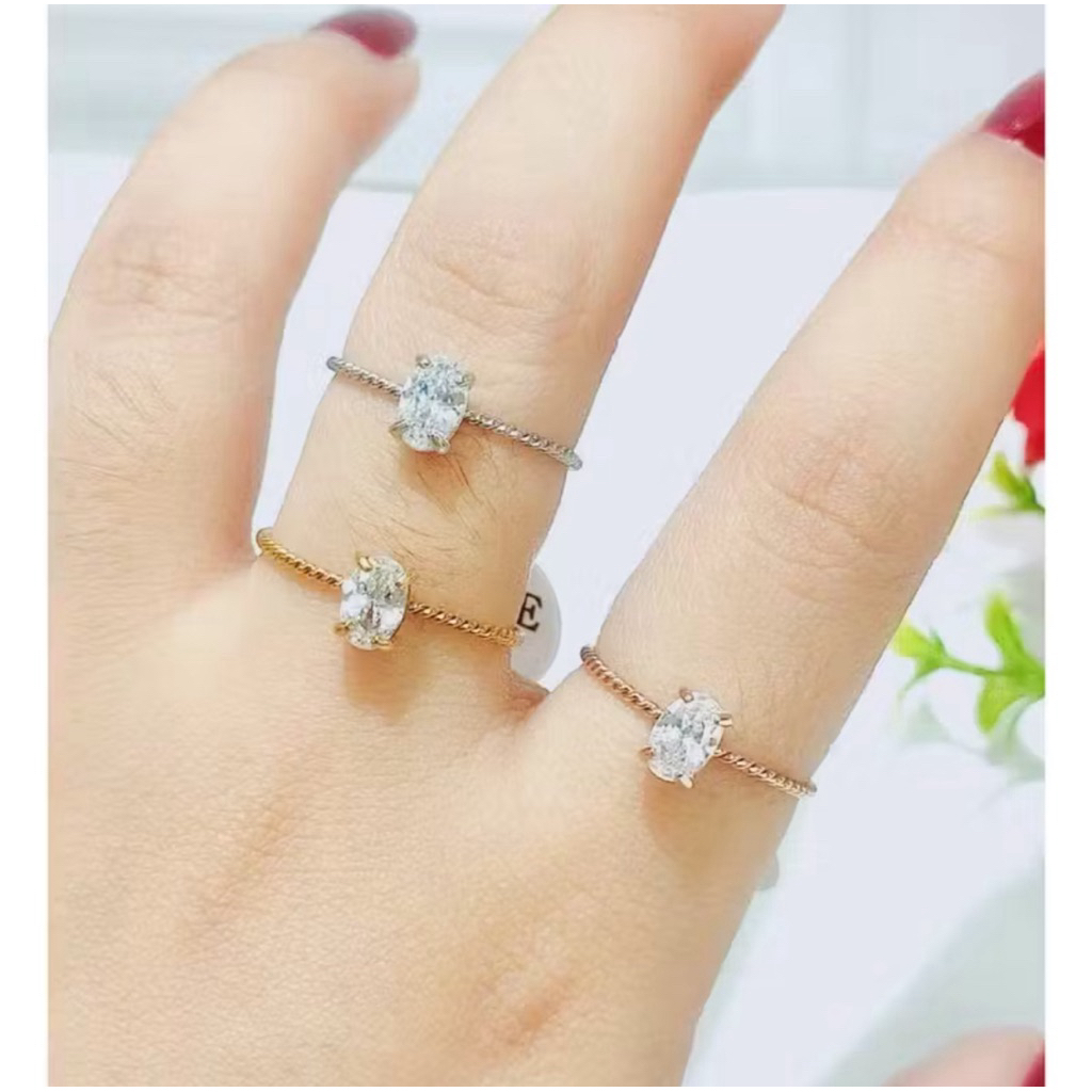 cincin hadju kecil titanium  wanita cincin simpel