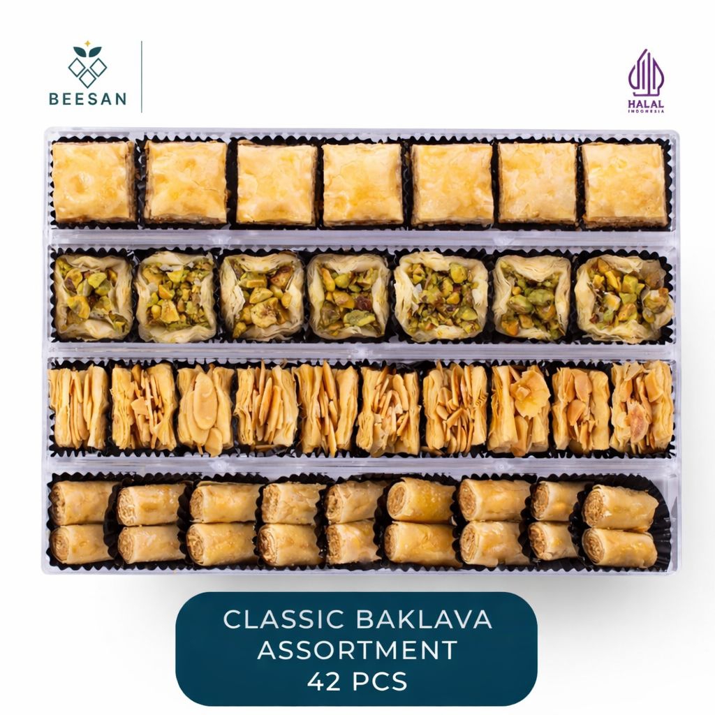 Beesan Baklava Reviving Heritage - Classic Turki Cashew Mix Nut - Nusantara Mix Nut - Desert Turkish