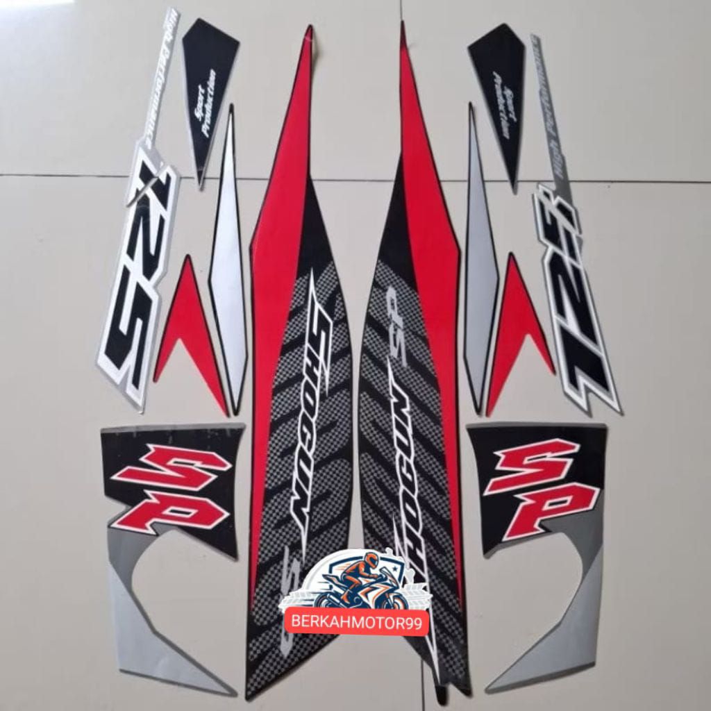 Striping Suzuki Shogun sp 125 r 2009 2010 hitam full body standar model ORI