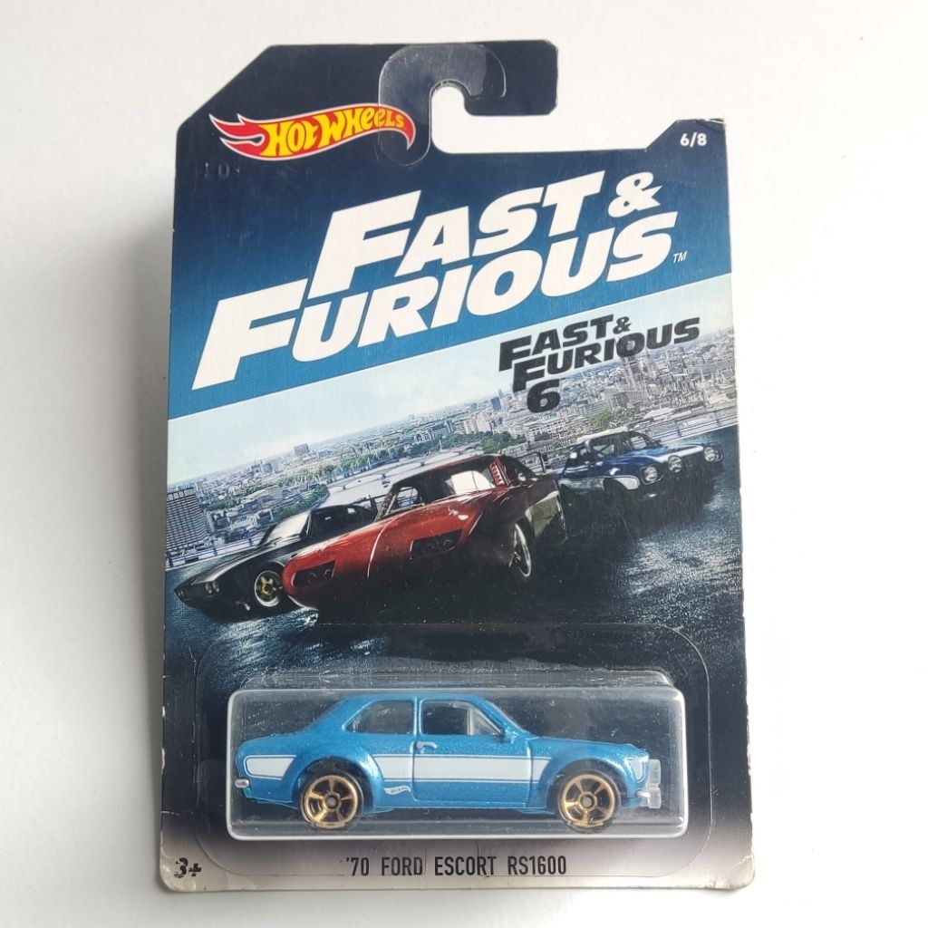 Hot Wheels Seri 2017 Fast and Furious 70 Ford Escort RS2600 Blue - HW SERIES