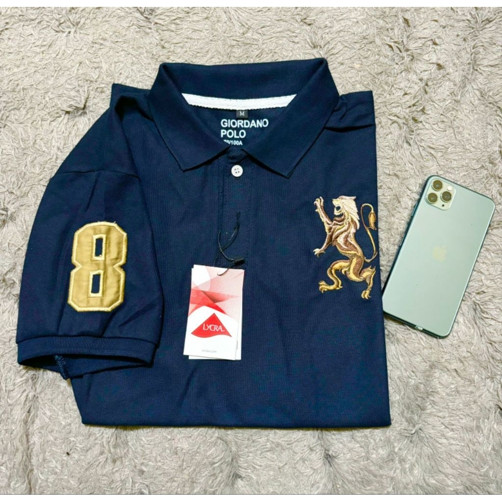 KAOS KERAH GIORDANO POLO SHIRT EMBOS SINGA