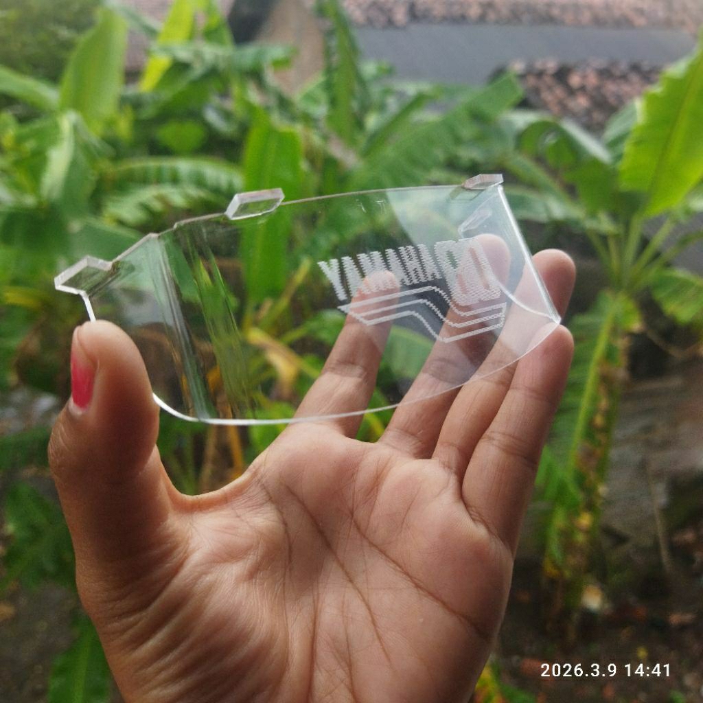 Pemanis topi lampu depan reflektor  Yamaha v75  v80 mika kotak