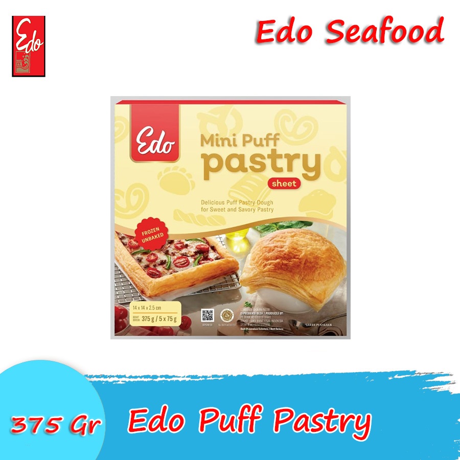 Edo Mini Puff Pastry Sheet 375 Gr / Kulit Pastri / Kulit Zuppa Soup