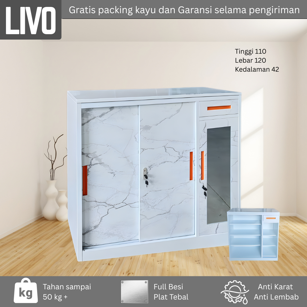 RAK SEPATU BESI MINIMALIS MODERN