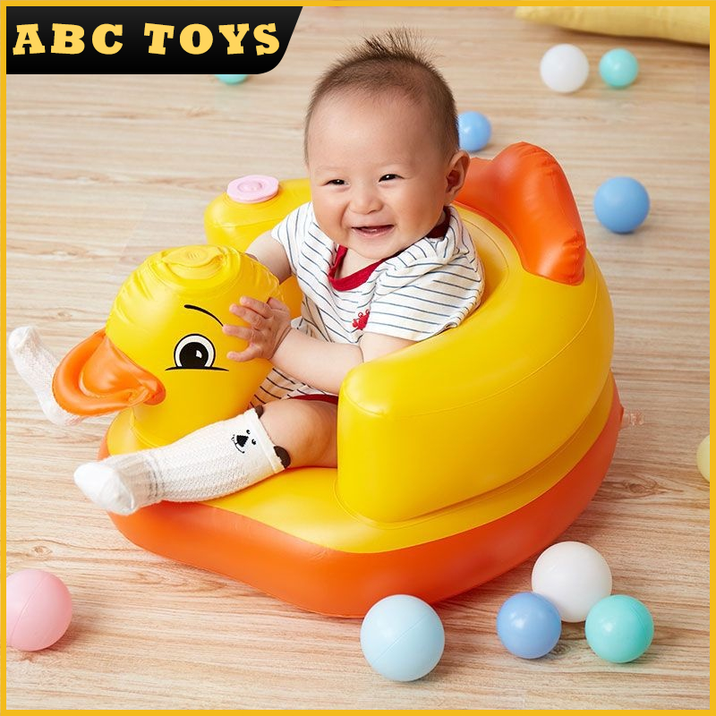 ABC Sofa Tempat belajar duduk bayi motif bebek Sofa kursi chair Musik kursi duduk bebek sofa bayi