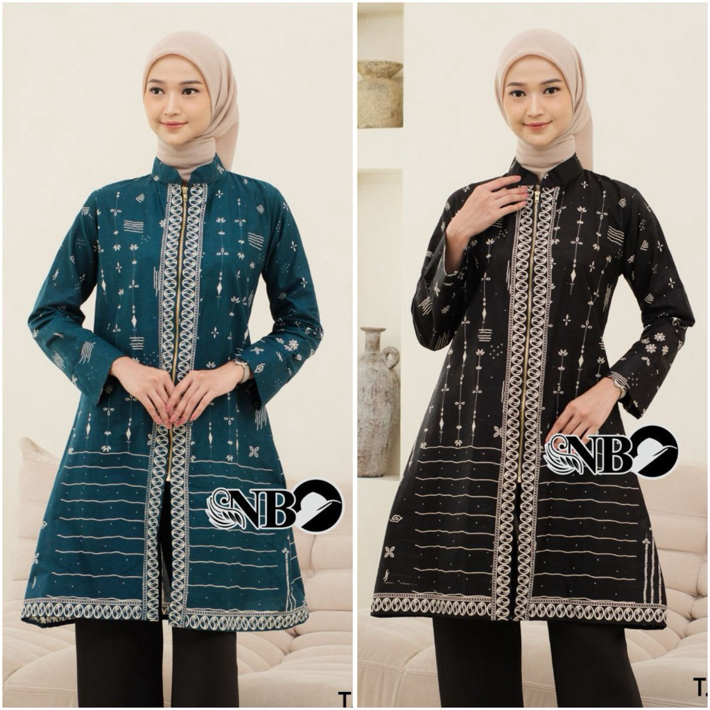 RAJA BATIK PEKALONGAN / TUNIK BATIK BOLERO MODEREN TUNIK BATIK BOLERO SIZE JUMBO