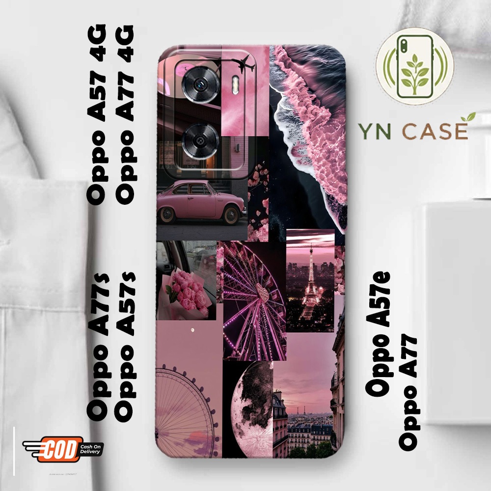 Oppo A57 4G / A57e / A57s / A77 4G / A77 / A77s - Case Aesthetic Untuk semua type hp Samsung Oppo Vi