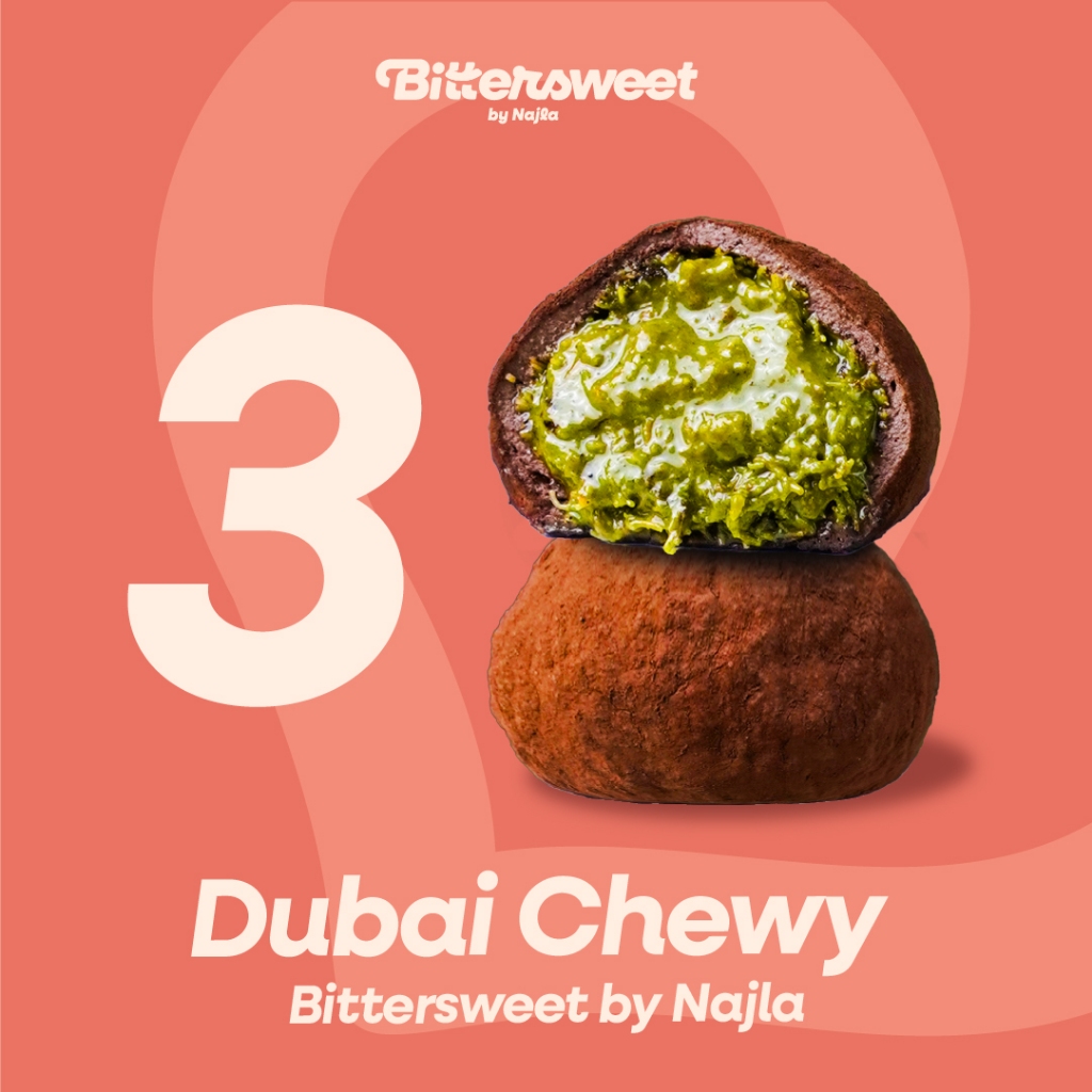 3 pcs Dubai Chewy Bittersweet By Najla