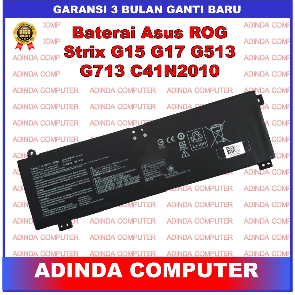 Baterai Asus ROG Strix G15 G513IC G513IH G513QC G513QE G17 G713QE C41N2010
