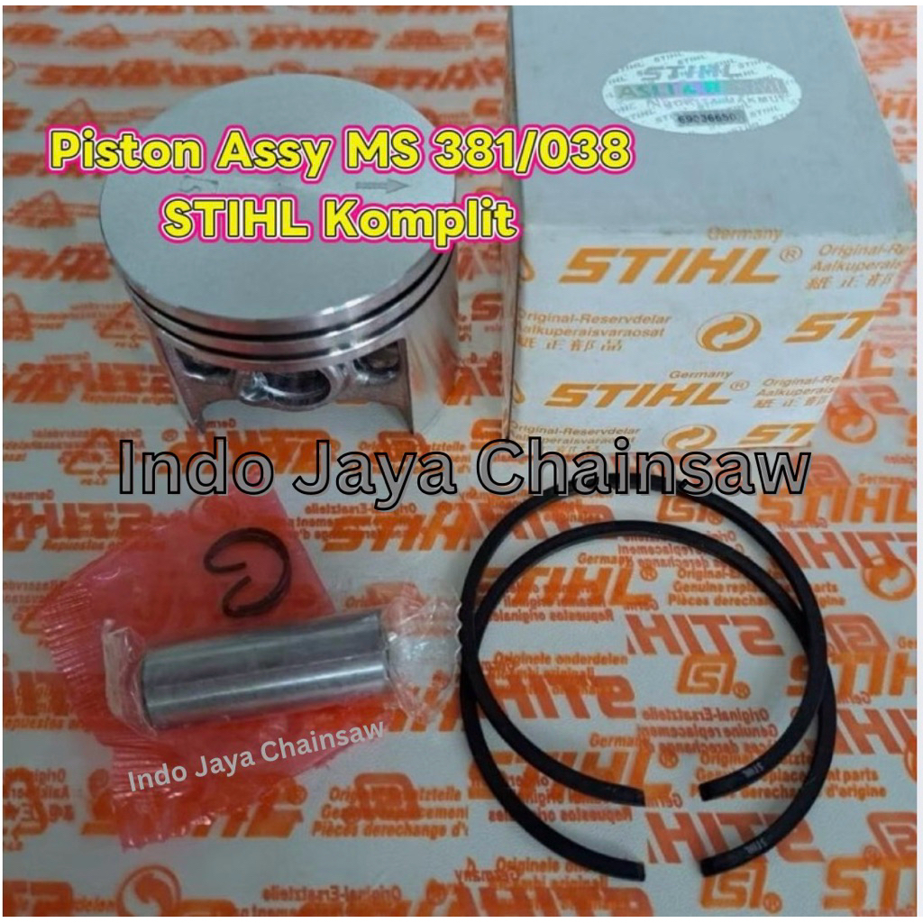 Piston Assy Chainsaw Senso MS 381 STIHL Seher STIHL 381 KOMPLIT