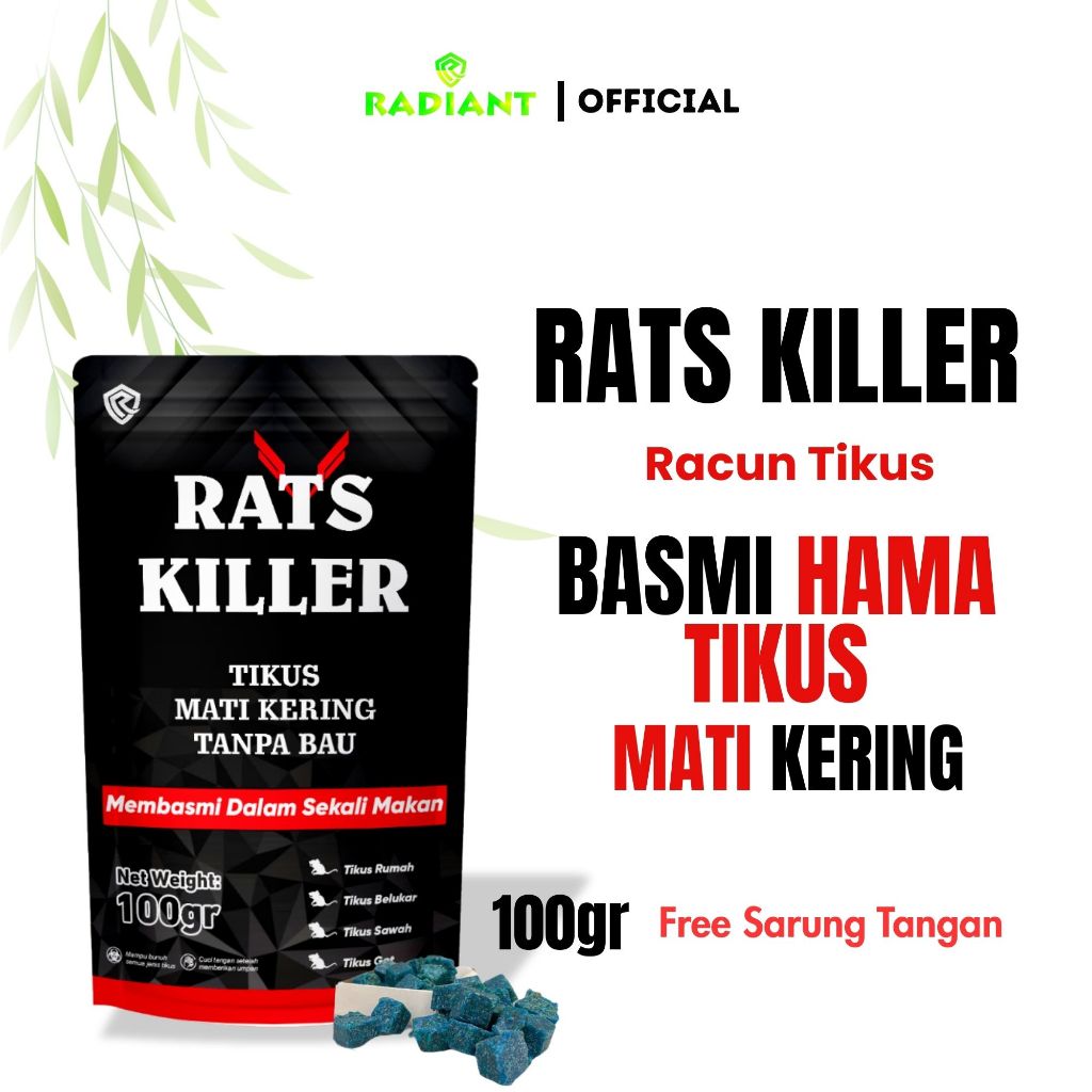 RatKiller Rat Killer Racun Tikus Mati Kering Tanpa Bau / Umpan Pembasmi Tikus