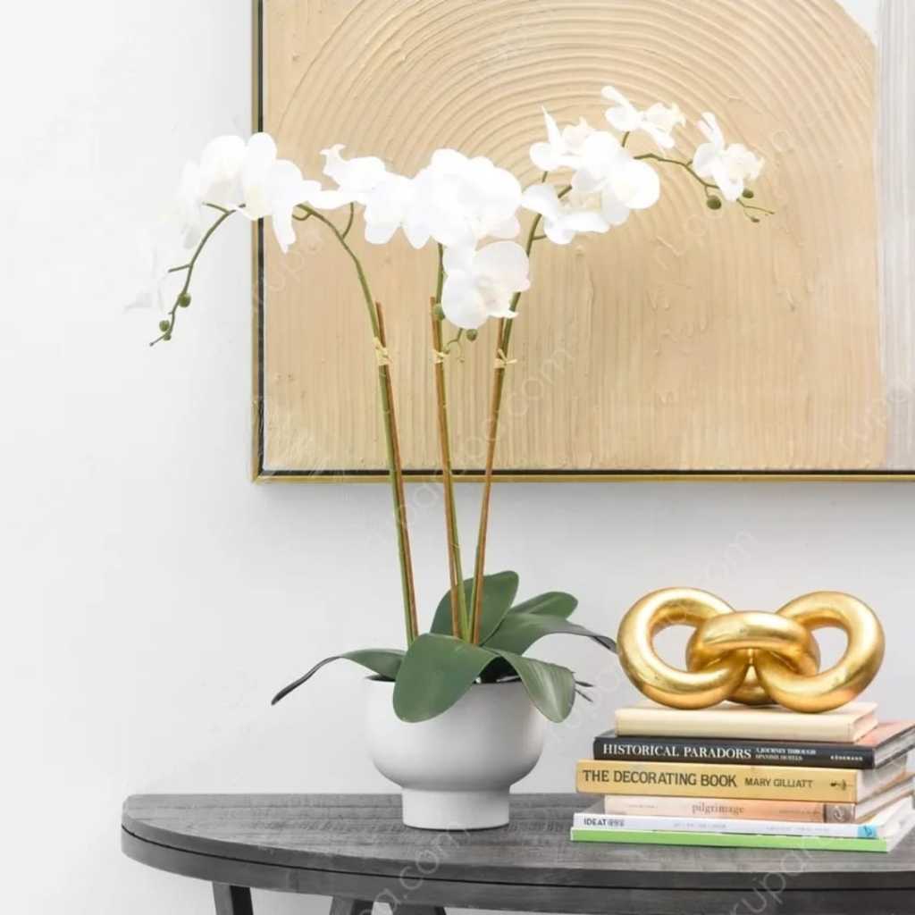 INFORMA ARTIFICIAL ORCHID 7LY 17X17X60CM WHITE // INFORMA TANAMAN HIAS // TANAMAN BUNGA HIAS // JUAL