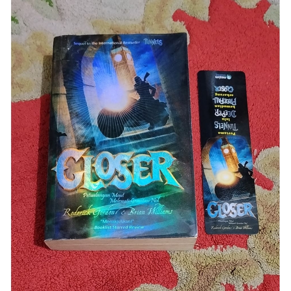 Novel Roderick Gordon & Brian Williams "Closer" 100%ORI preloved koleksi pribadi