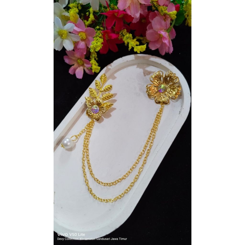 Bros Janggan Kebaya/Bros kerah /Bros kebaya modern