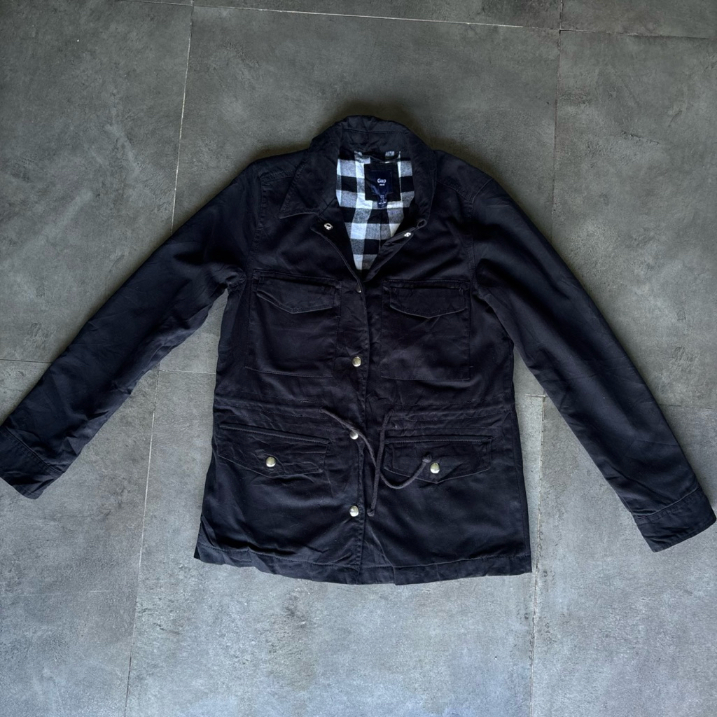 GAP Black Parka Jacket Unisex
