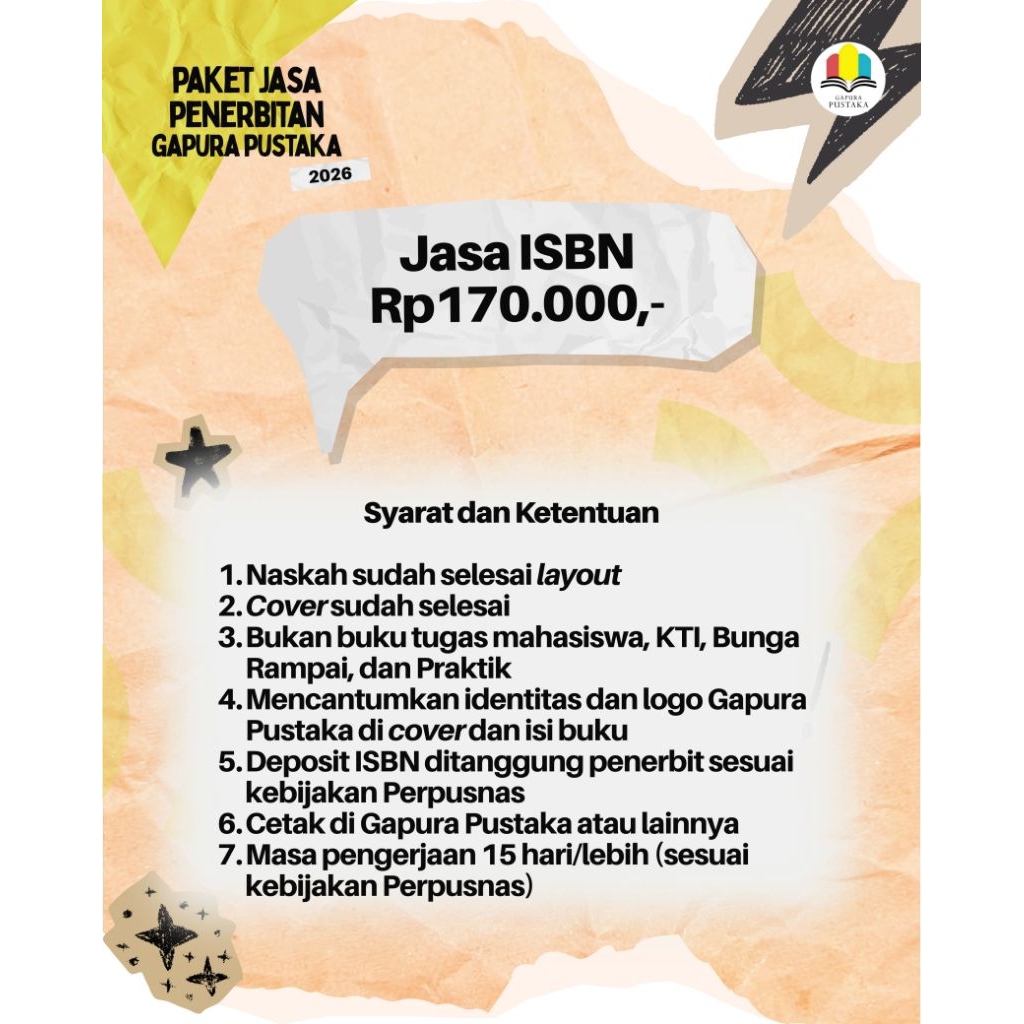 Jasa Pengurusan ISBN | ISBN Buku Murah | Gapura Pustaka