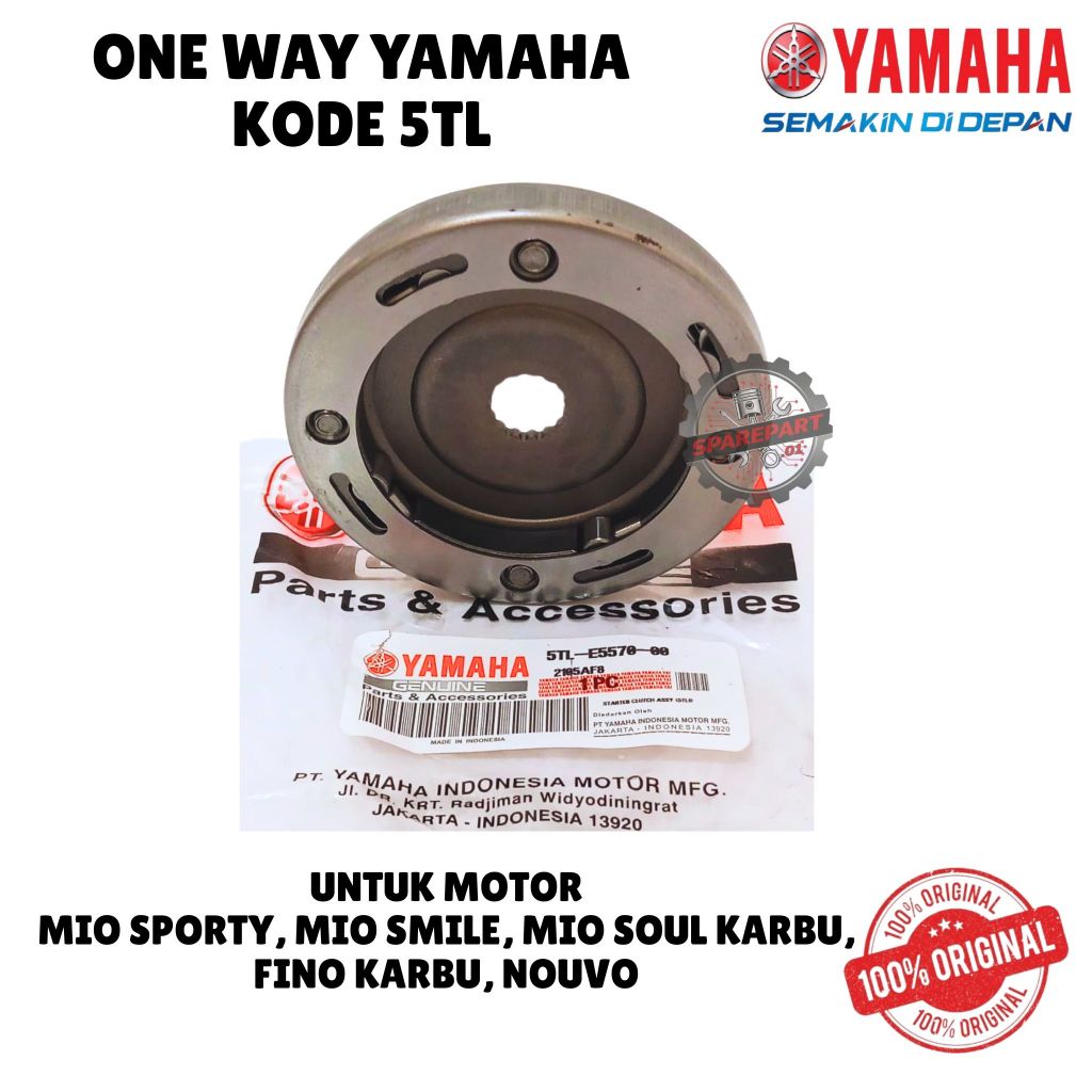 ONE WAY ORIGINAL YAMAHA KODE 5TL, MIO SPORTY, MIO SMILE, MIO SOUL KARBU, FINO KARBU, NOUVO