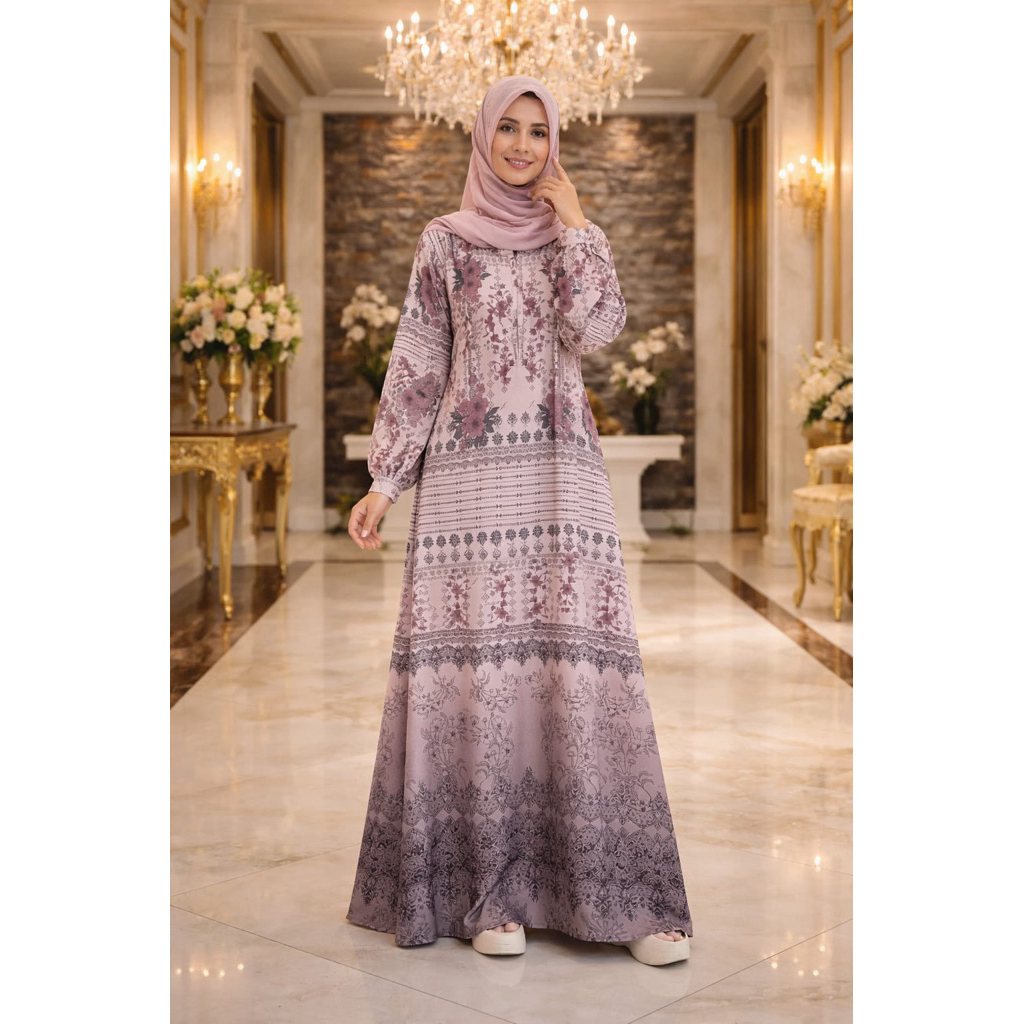 GAMIS ORI NADHEEFA SUTRA SILK EXCLUSIVE || Ready