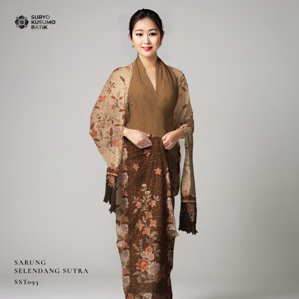 Suryo Kusumo Batik - Kain Batik Tulis Sarung Selendang Sutra Wanita  SLS2