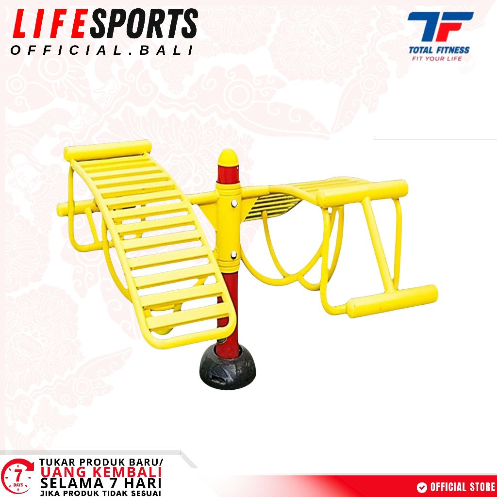 LIFESPORTS  - ALAT FITNESS OUTDOOR Sport Fitness Outdoor Gym Rowing Machine - Alat Taman