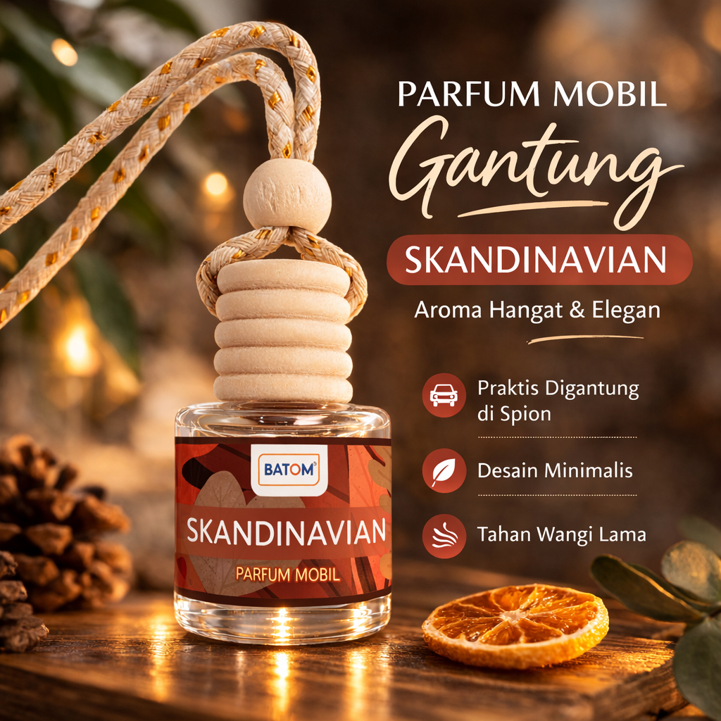 BATOM Pengharum Mobil | Parfum Mobil | Aroma terapi Gantung Mobil