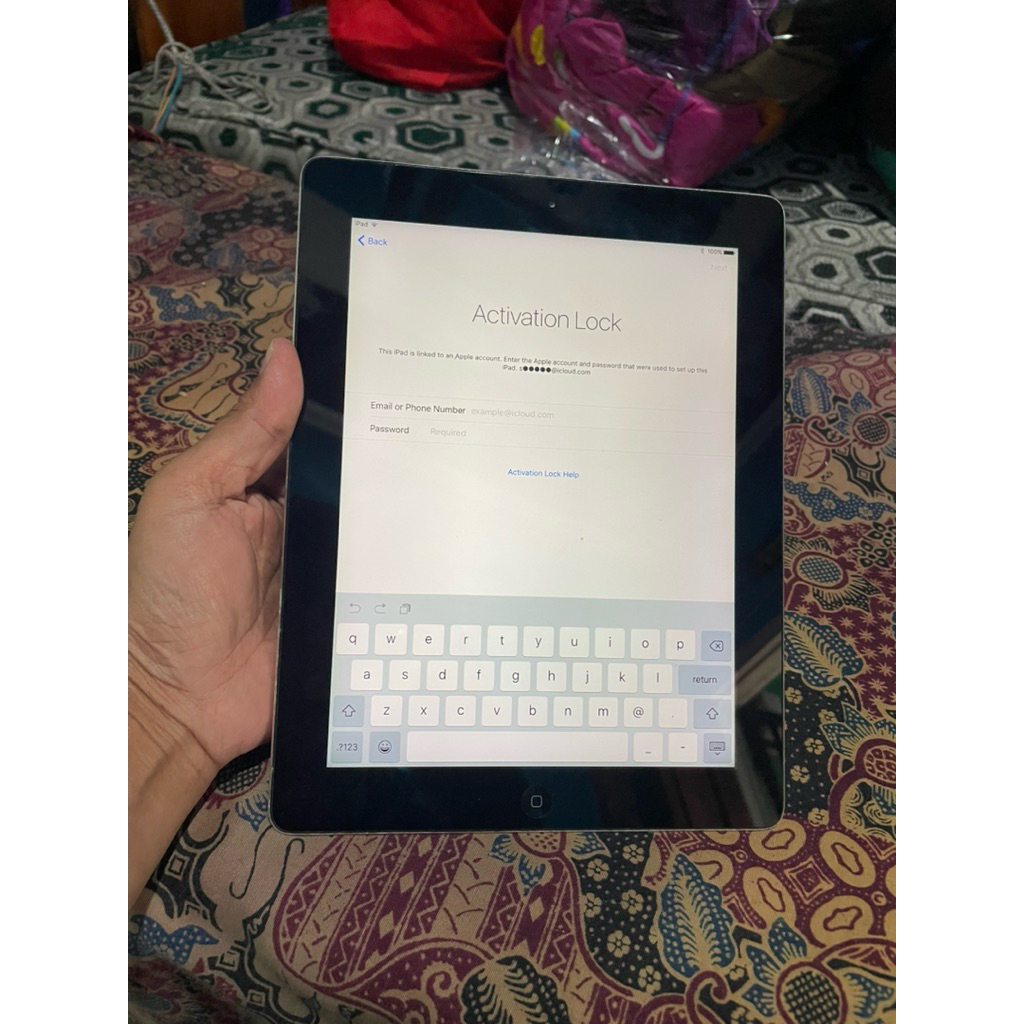 Ipad 4 terkunci icloud semua normal