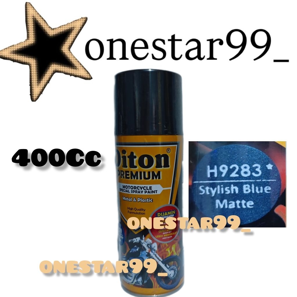 Pilok Pilox Pylox Cat Diton Premium Stylish Blue Matte H9283 9283 Biru Metalik Doff Dop Spray Paint 