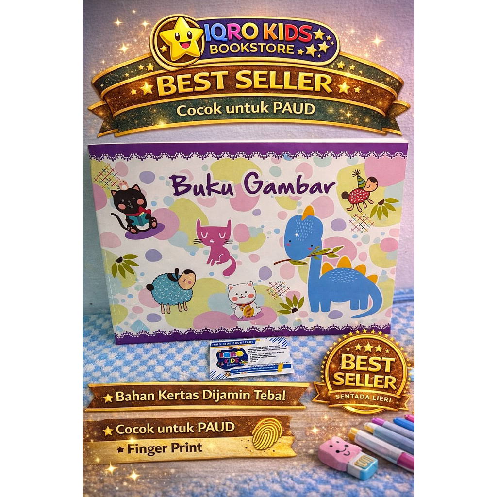 Buku Gambar anak Tebal dan lucu