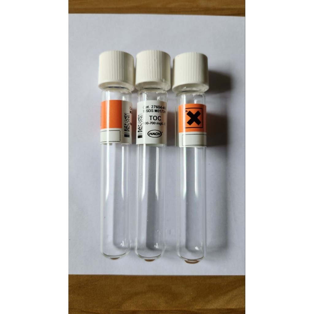 tabung reaksi botol hach tutup ulir alat laboratorium tube 10ml hach