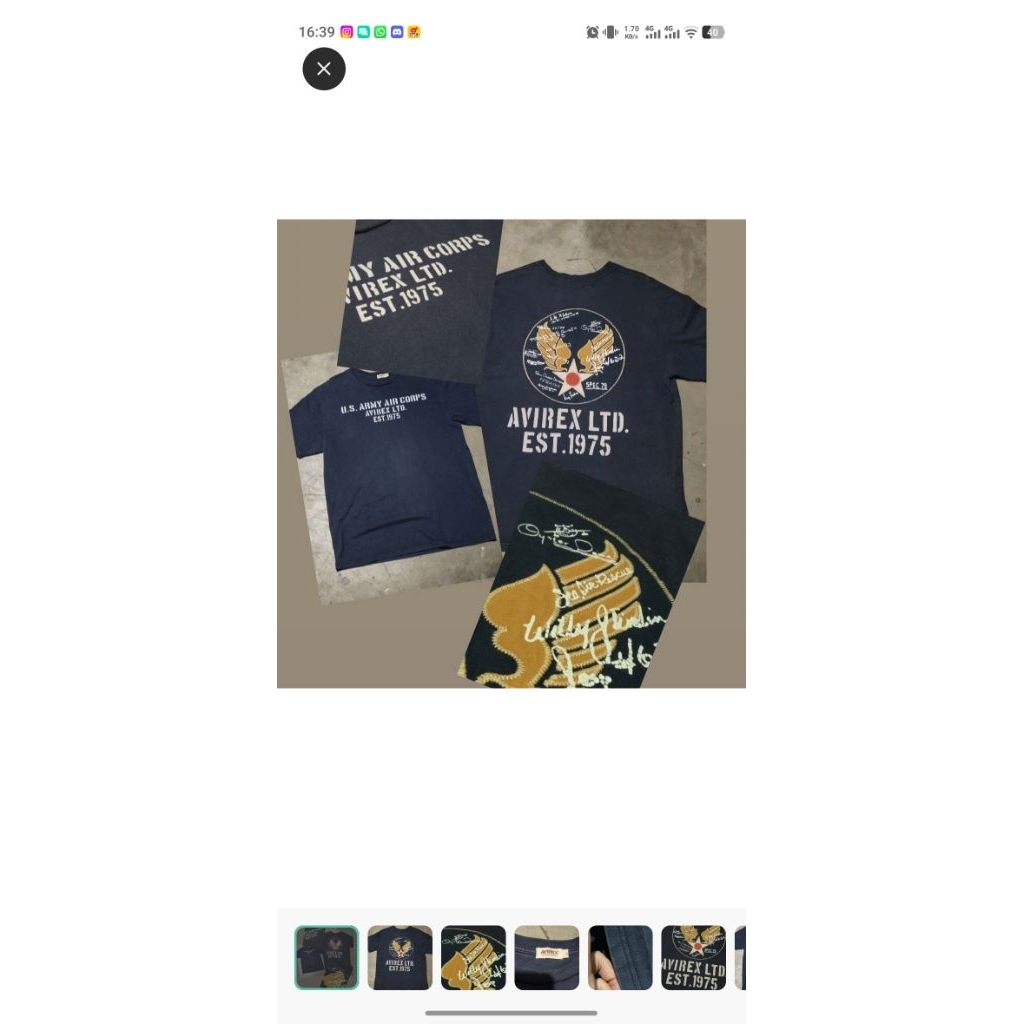 AVIREX Vintage Big A US ARMY AIR CORPS