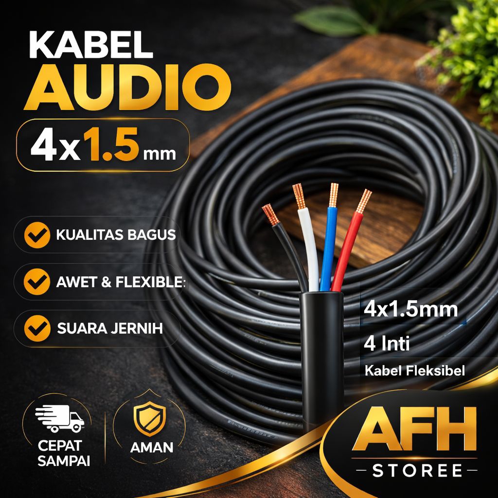 kabel Crimson 4x1.5mm,kabel speaker isi 4