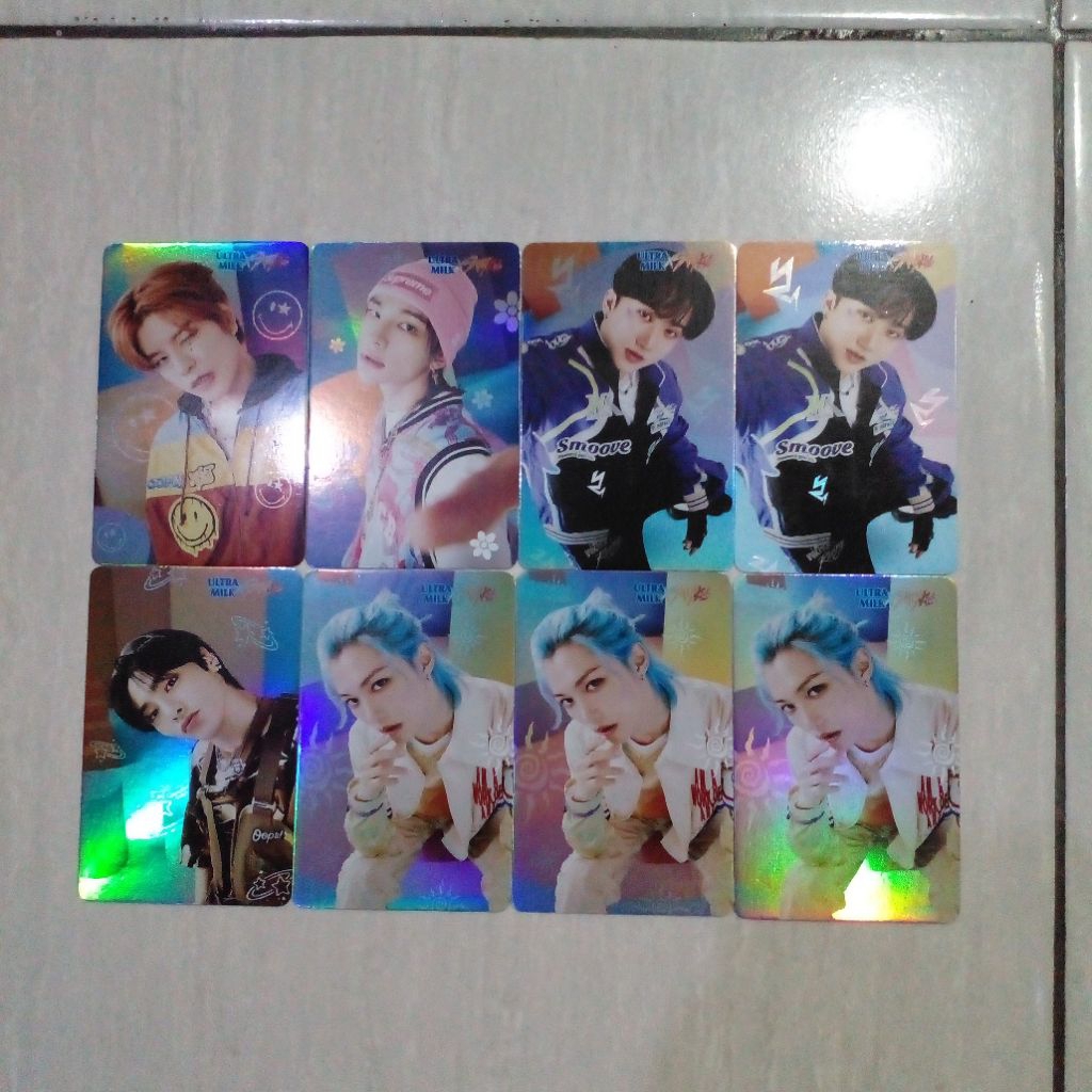 PHOTOCARD Stray Kids x Ultra Milk Hologram Photocard Official SKZ PC