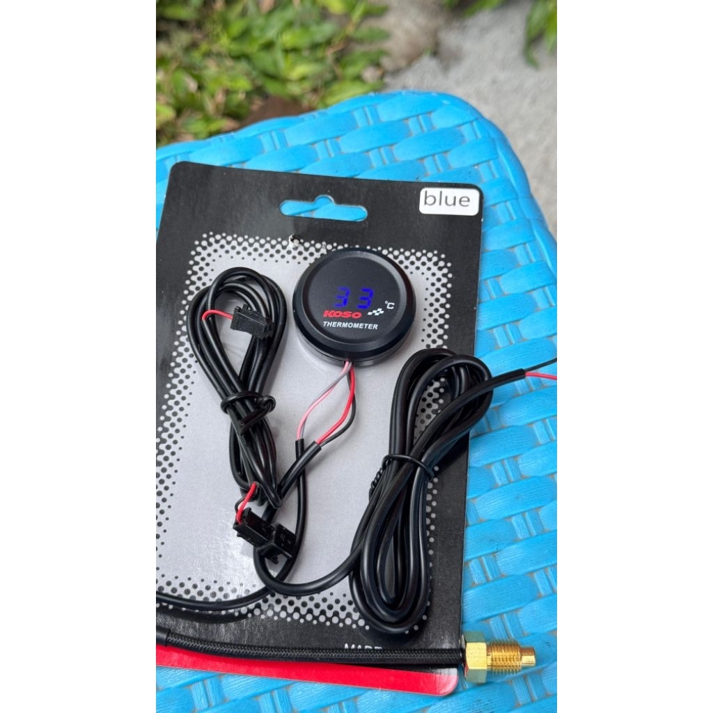 Voltmeter termo Koso original volt suhu pengecekan suhu mesin